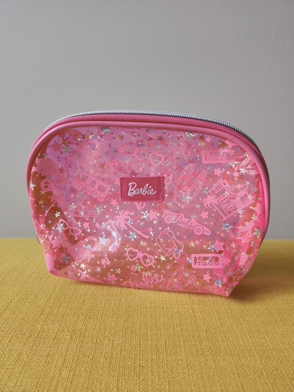 Barbie Pink Sparkle Cosmetic Bag